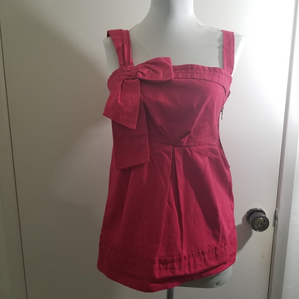 Marc Jacobs Red Shirt with side bow, size 4